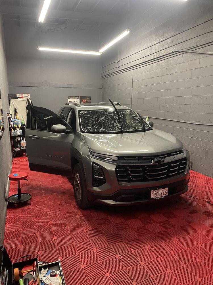 SUV in the detailing studio